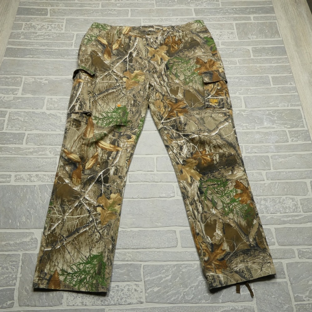Slumberjack Realtree Edge Camo Pants Size 2XL (42x31)‎ Cargo Camo Hunting Canvas